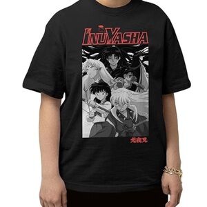 InuYasha Black Graphic T-Shirt Men’s